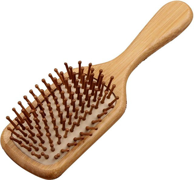 Bambus Paddel Haarbürste, beige, Unisex - Bild 1