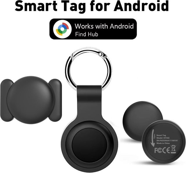 HaveDeer Android Tracker in Schwarz kompatibel mit Google Find My Device App zur Gegenstands-Ortung - Bild 1
