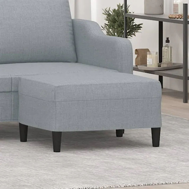 Vidaxl Hocker in Grau mit Stoffbezug, B/T/H: 70 x 55 x 41 cm - Bild 1