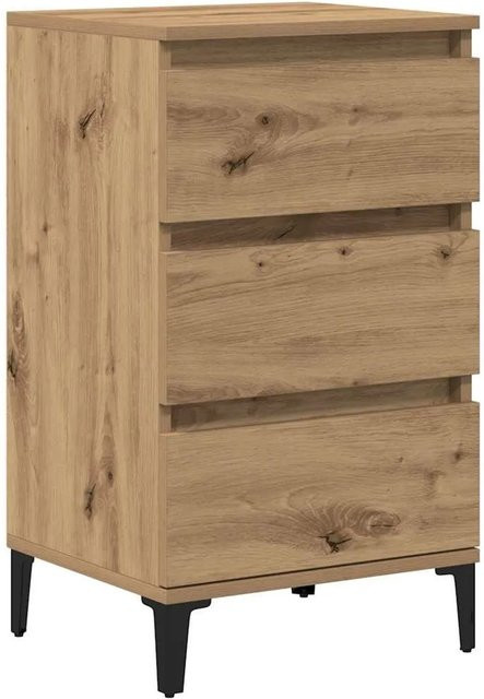 vidaXL Nachttisch Artisan-Eiche in Braun aus Holzwerkstoff, B/T/H: 40 x 35 x 70 cm - Bild 1