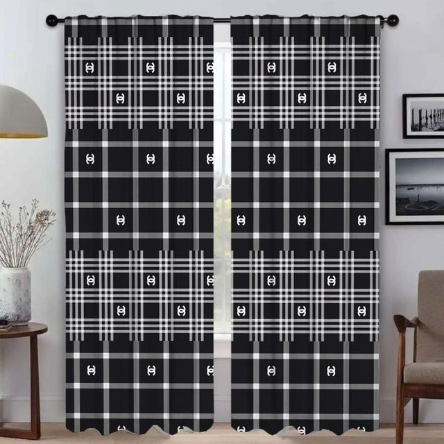 Blumen und Pflanzen Verdunkelungsvorhang mit Mückenschutz, 2 Paneele Tüll in Schwarz, B: 50 cm, H: 70 cm - Bild 1