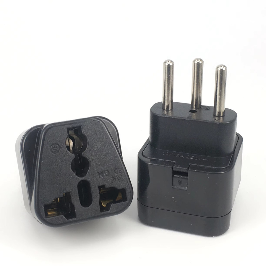 Bolantedz Universal Reiseadapter Konverter für UK, US, EU zu Schweiz (Schweizer Steckdose) in Schwarz oder Weiß - Bild 2