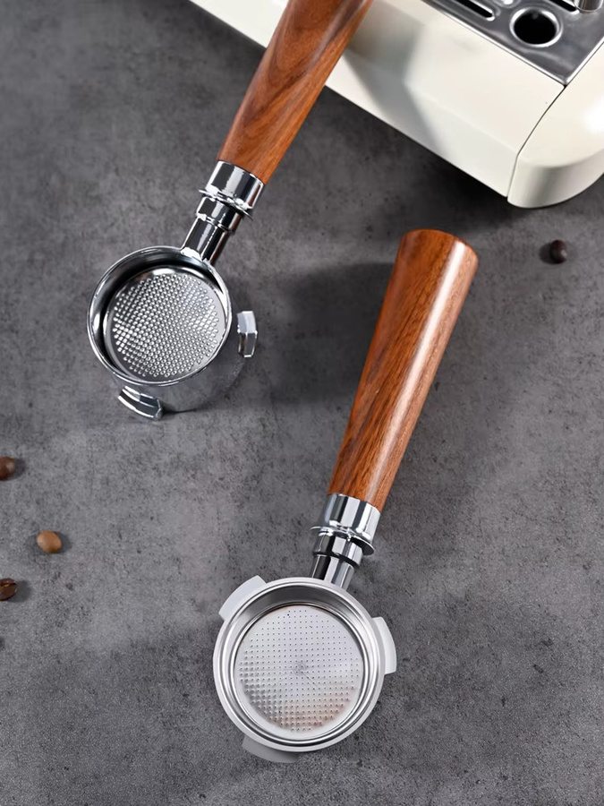 Kacacao Kaffee-Siebträger ohne Boden 51 mm in Silber für Homix H11 Oster Cecotec Hibrew 1/2 Cup Ersatzfilterkorb für Espresso-Maschinen - Bild 6