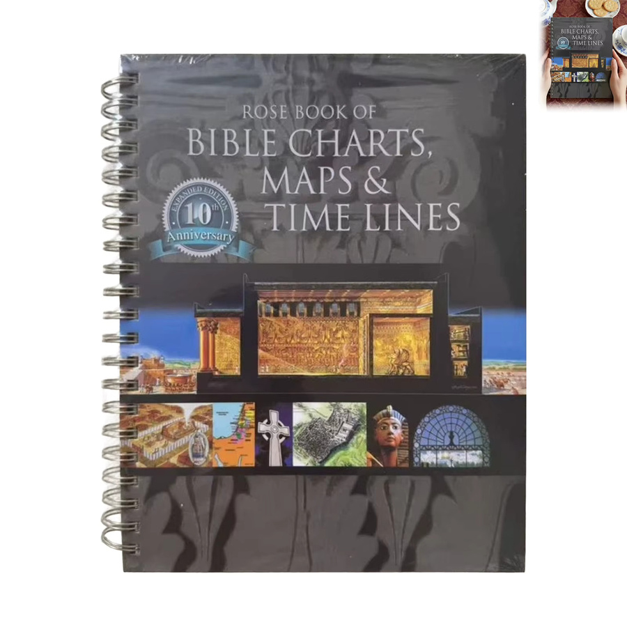 BIBLE CHARTS Spiral-Notizbuch für Zeitmanagement und Reise-Landschaftsplanung mit Lay-Flat-Design - Bild 3