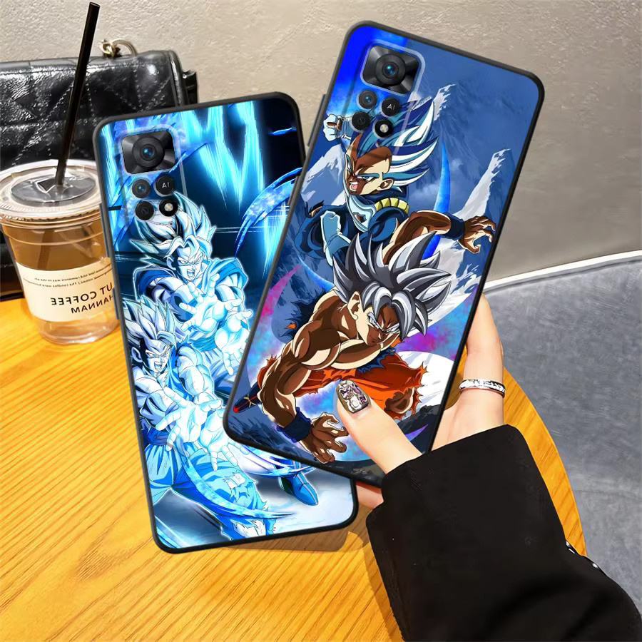 Dragon Ball Goku Handyhülle für Xiaomi Redmi Note 13 14 Pro Plus 10S 9 10 11 12 Pro 9S 7 8 12S 11S in Schwarz - Bild 3