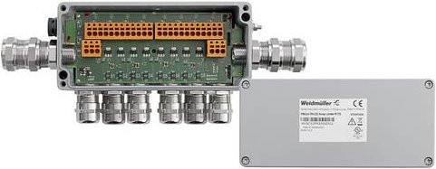 Weidmüller FBCON PA CG 6WAY LIMITER R-TS 2703870000 Verteilerbaustein PROFIBUS-PA Standardverteiler mit Strombegrenzung, Grau - Bild 1