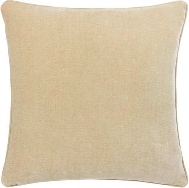 Yard Heavy Chenille Wende-Kissenbezug aus Polyester in Beige, B/T: 50 x 50 cm - Bild 1