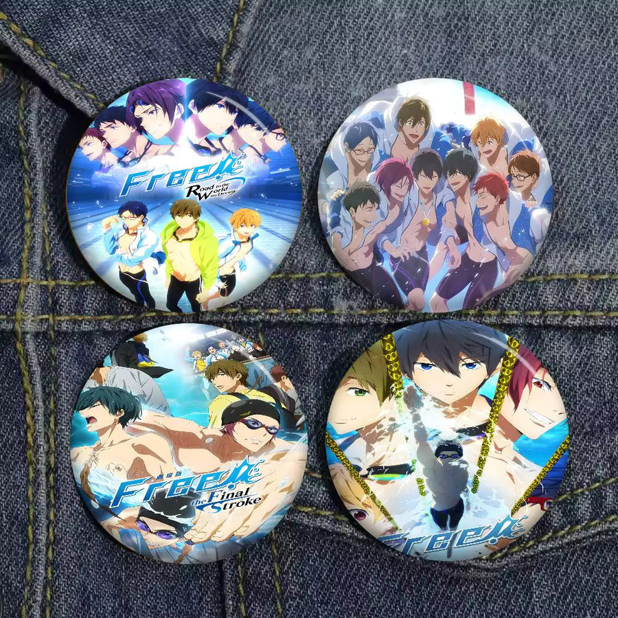 Anstecknadel Anime Free! Iwatobi Swim Club, Weichblech, Bunt - Bild 4
