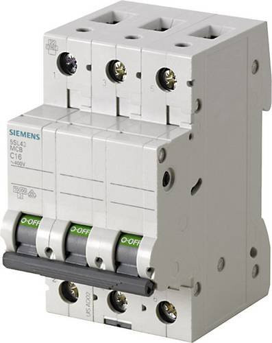 Siemens Leitungsschutzschalter 5SL4305-7 3-polig 0,5A 400V in Weiß - Bild 1