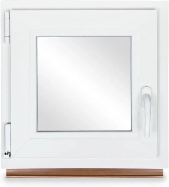 Neruli Kellerfenster Kunststoff Weiß Dreh-Kipp mit 2-Fach-Glas und grauer Dichtung B/H: 70 x 70 cm, DIN Links - Bild 1