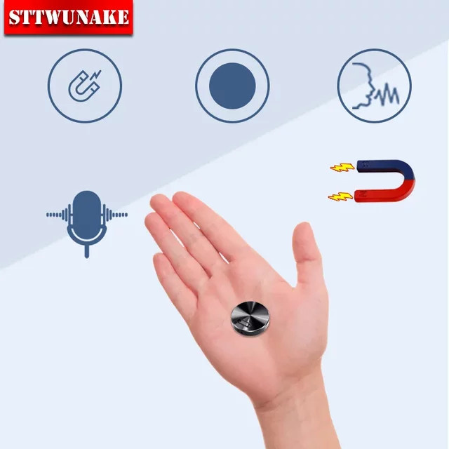 Sttwunake Mini Sprachaktivierter Rekorder mit eingebautem Magnet für diskrete Audio-Aufnahmen von XIXI SPY - Bild 1