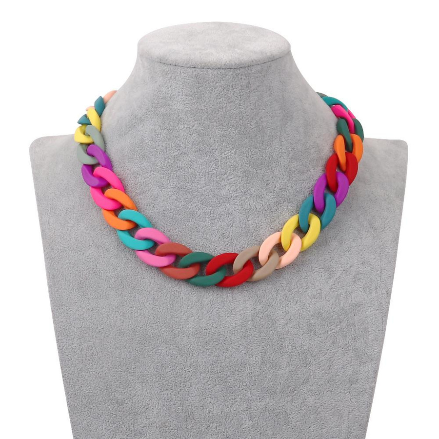 Halskette Choker Acryl, bunt, Damen - Bild 2