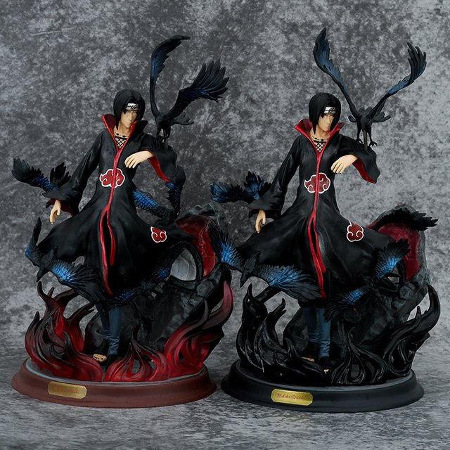 Bandai Naruto Anime Akatsuki Uchiha Itachi mit Krähe, Action Figure Statue, 25 cm - Bild 1