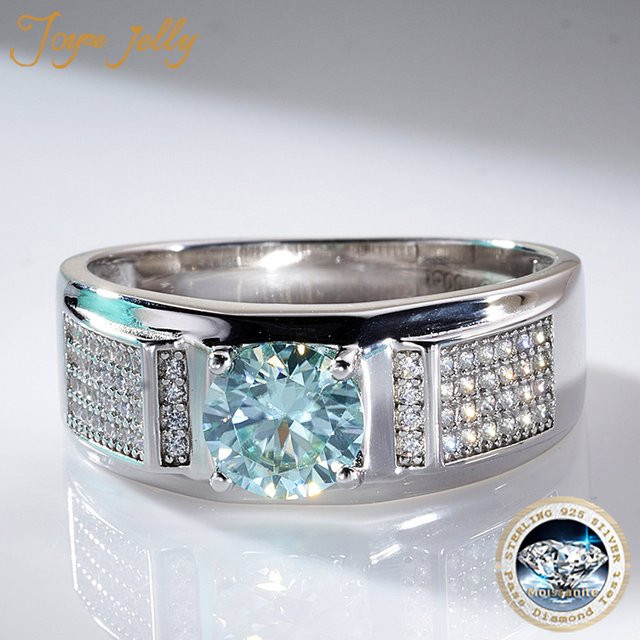 Joyce jelly Ring, 925 Silber, Moissanite, Herren - Bild 1