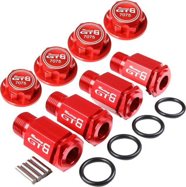GTB CNC Aluminium DBXL 50mm Verlängerungen, 7075 Rad-Sechskantmutter-Kappe, Upgrade-Teil - Bild 1