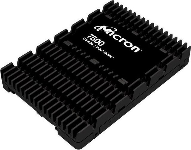 Micron 7500 PRO SSD Read Intensive 3,84 TB intern U.3 PCIe 4,0 NVMe mit 256-Bit-AES und TCG Opal Encryption 2.0 Schwarz - Bild 1