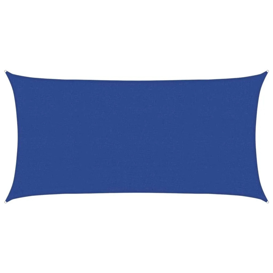 vidaXL Sonnensegel aus HDPE in Blau, Rechteckig, B x T: 2 x 3,5 m mit 90% UV-Schutz - Bild 2