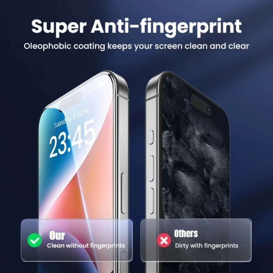 DIXSG 3er-Set Ultra HD Panzerglas-Displayschutz für iPhone 16, transparent - Bild 2