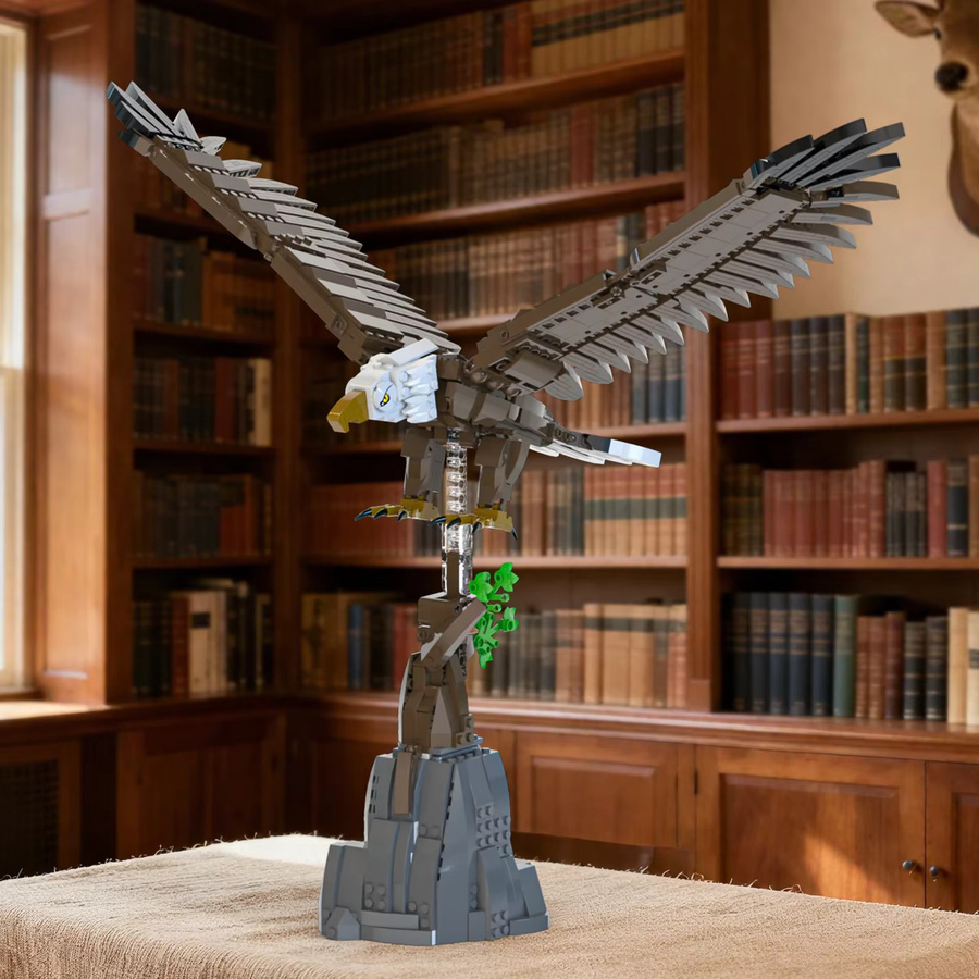 AMAZINGBLOKS Adler-Baustein-Bausatz, Tiermodell, 1060 Teile, ab 8 Jahren - Bild 5