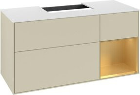 V&B Waschtischunterschrank Finion in Lackoptik, Breite: 120 cm, Tiefe: 50,1 cm, Höhe: 50,1 cm - Bild 1