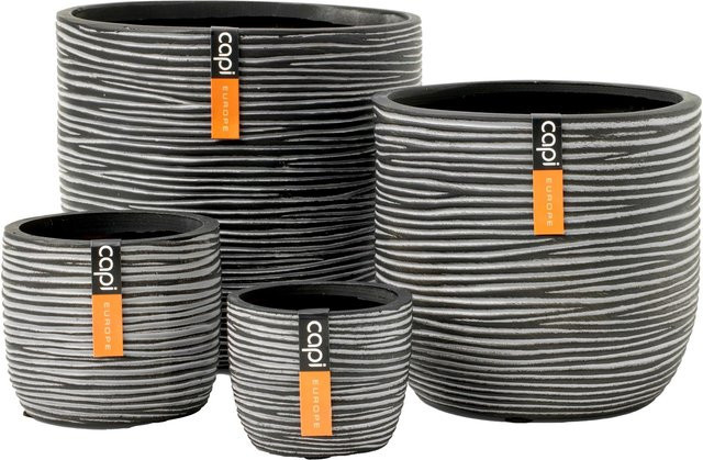 Capi Gemischte Box mit 4 Töpfen Rib Schwarz für Tabletop - Bild 1