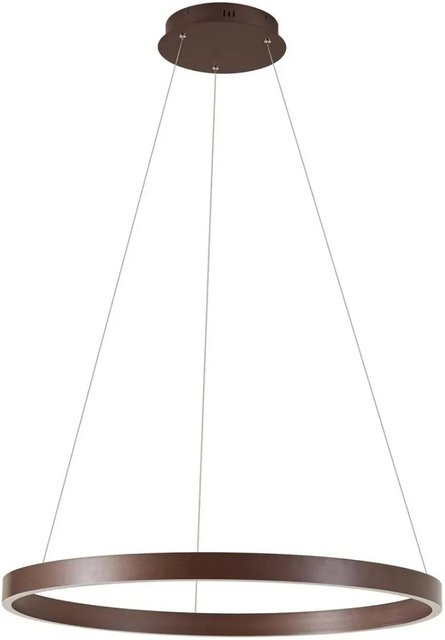 Lucande Yonam LED Pendelleuchte Modern Braun aus Metall dimmbar - Bild 1