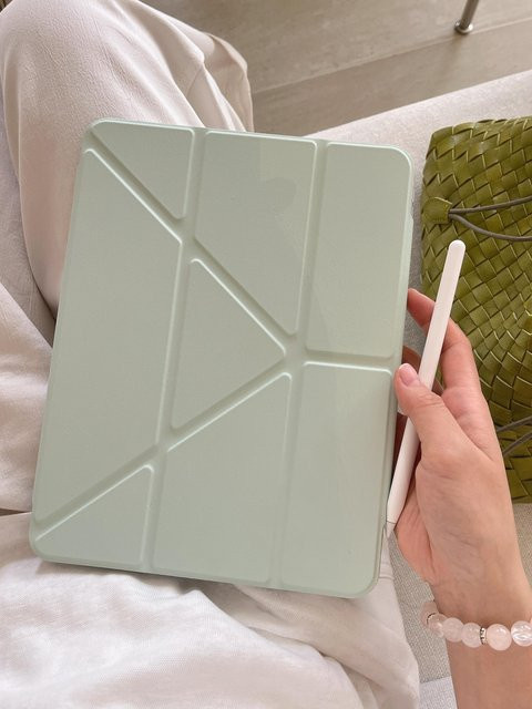Faltbare Smart-Hülle mit Verschluss für Apple iPad in Grün - Bild 1