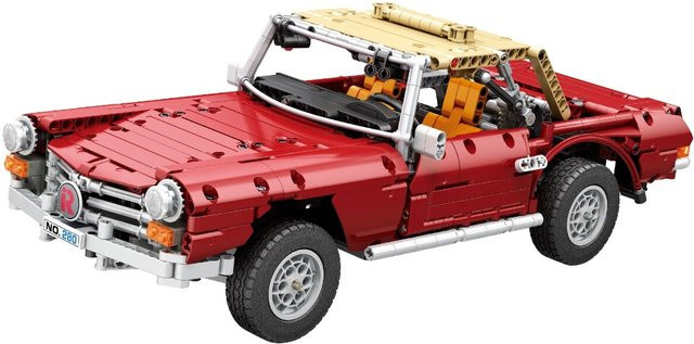 Reobrix Oldtimer Cabrio Klemmbaustein Set 1578 Teile ab 14 Jahren - Bild 1