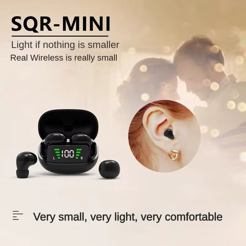 Opansten Mini TWS Bluetooth 5.3 Kopfhörer in Weiß mit Mikrofon und HiFi Musik-Funktion - Bild 3