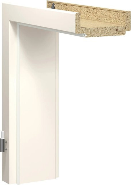 GetaDoor Türzarge CPL Weiß ähnlich RAL 9010 Anschlag L, B/H/T: 98,5 x 211 x 14,5 cm - Bild 1
