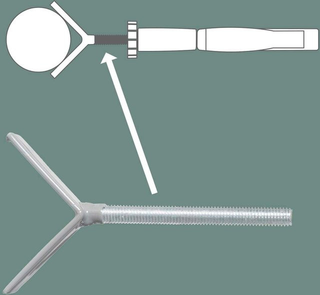 Roba Y Spindel zur Befestigung von Tür- und Treppenschutzgittern easySafe+ in Weiß aus Metall - Bild 1