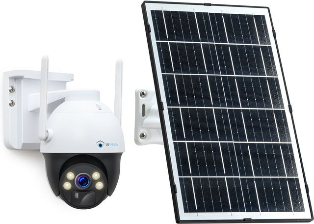LUVISION 4G LTE PTZ Solar Überwachungskamera 4MP mit SIM Karte, 2-Wege Audio, KI Bewegungsverfolgung und farbiger Nachtsicht - Bild 1