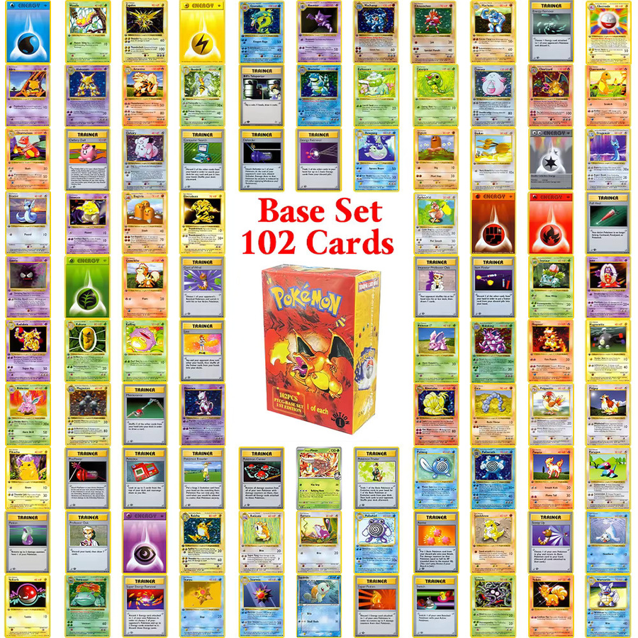 Keeppley Pokémon PKM 1999 Basis-Set 1. Auflage Proxy Vintage Booster-Packs, Spielkarten, Englisch, ab 10 Jahren - Bild 4