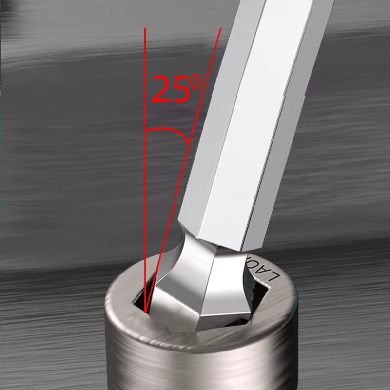 LAOA T-förmiger Sechskantschlüssel mit Ballkopf aus S2-Stahl, 2–10 mm - Bild 3