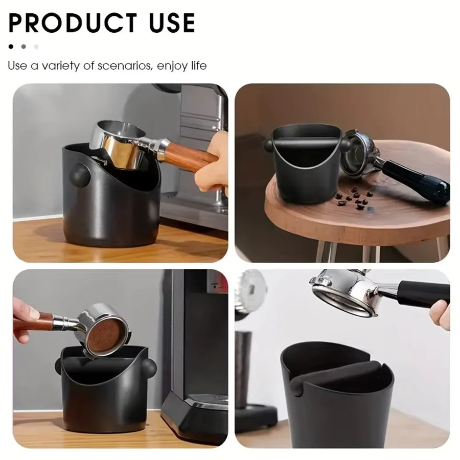 Breville Kaffee Knock Box Espresso Container in Schwarz aus Kunststoff mit Anti-Slip-Funktion - Bild 4