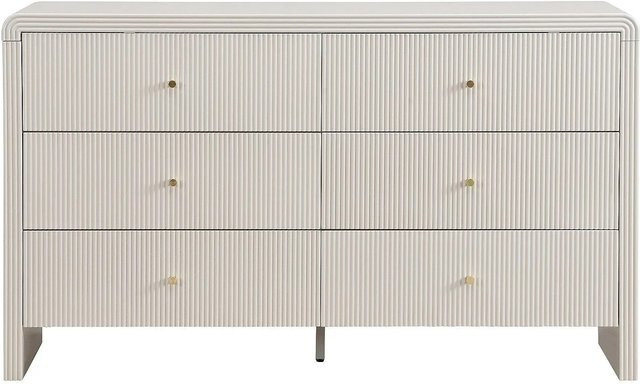 Vente-unique Kommode Mirenalo in Beige mit mattem Finish, Breite: 138,9 cm - Bild 1