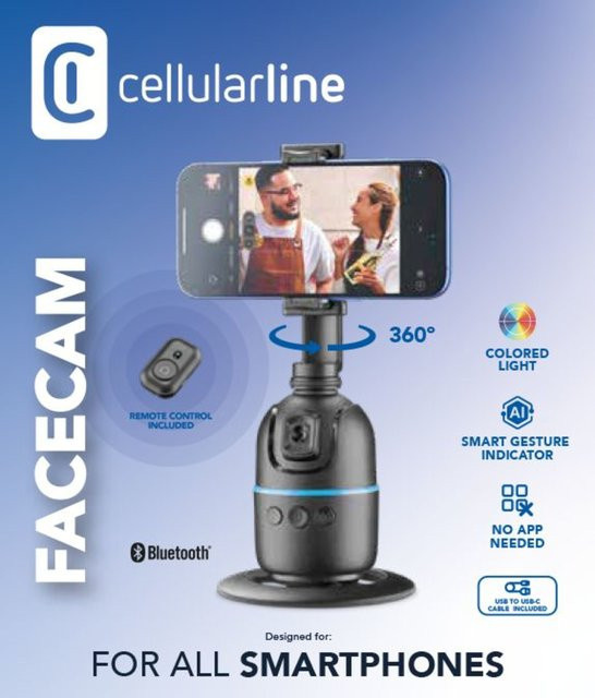CellularLine Bluetooth Halter Facecam Black (61146) - Bild 1