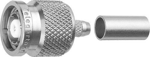 Telegärtner TNC-Reverse-Steckverbinder Stecker gerade, silber, 50 Ohm - Bild 1