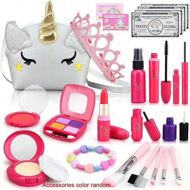 Topmix Mädchen-Verkleidungs-Make-up, Kleinkind-Make-up-Set, pink - Bild 1