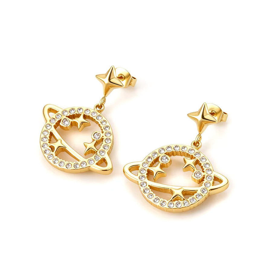 JeeMango Ohrringe, Gold, Zirkonia, Damen - Bild 2