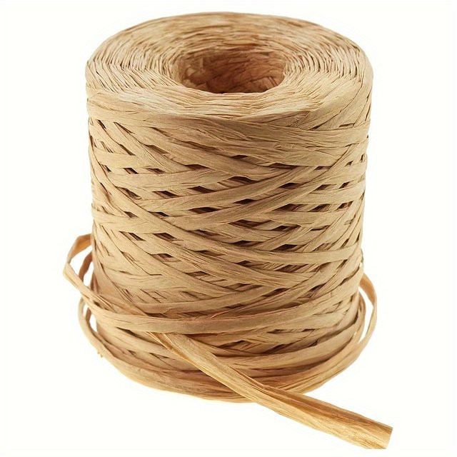 Kraftpapier Band aus Bast für Geschenkverpackungen und DIY-Dekorationen, 200 Meter - Bild 1