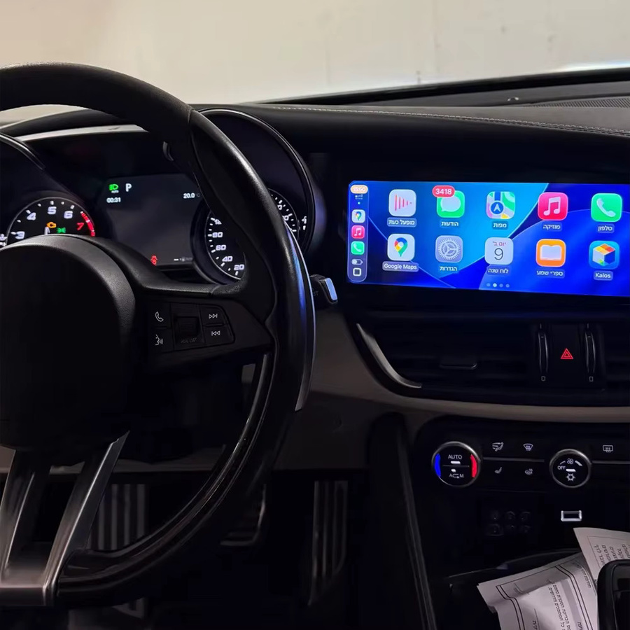 Aotsr Android 15 Autoradio mit 10,25 Zoll Display für Alfa Romeo Stelvio und Giulia (2015-2020), GPS, WIFI, 4G und Apple CarPlay, Schwarz - Bild 6