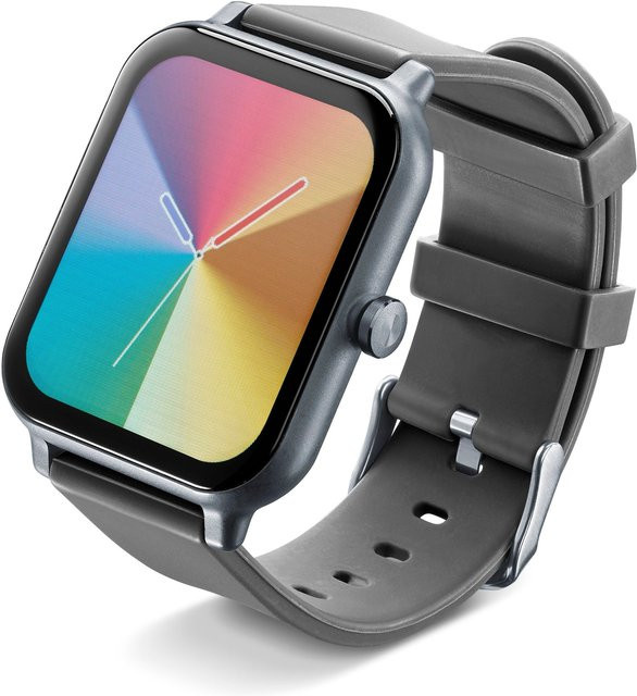 Cellularline Smartwatch ION Schwarz mit 1,83 Zoll Display und Herzfrequenz-, SpO2- und Schlaftracking-Funktion - Bild 1