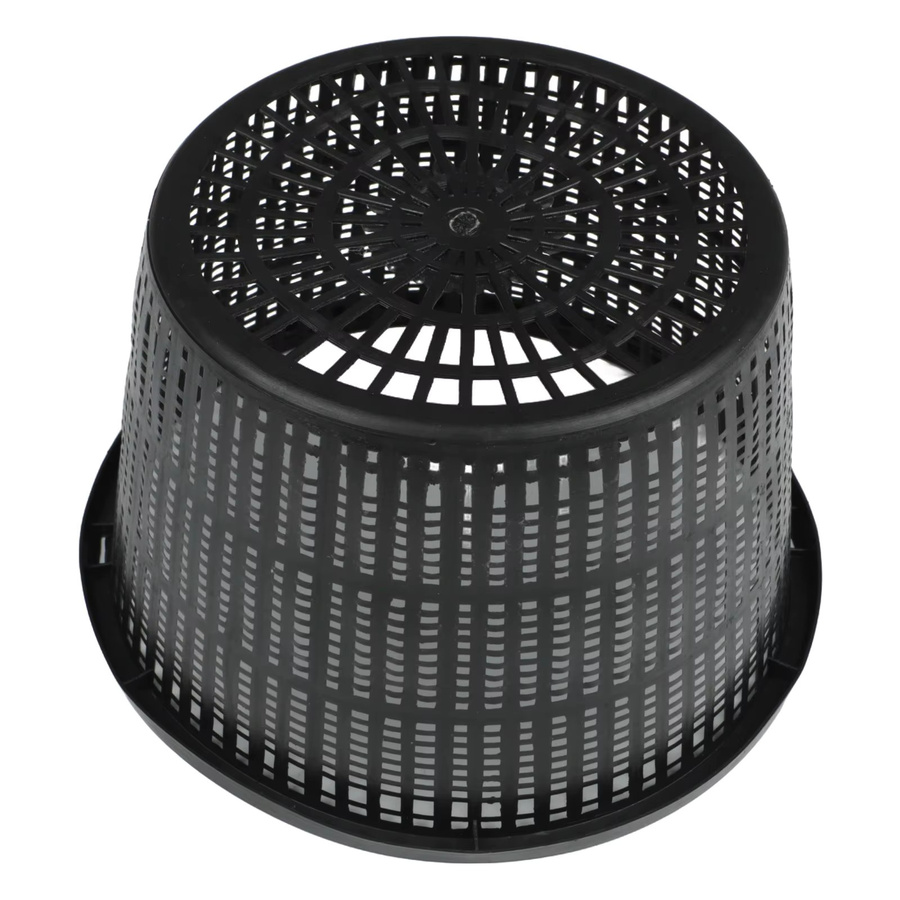 5 Stück Vibratite Teichpflanzentöpfe aus Kunststoff in Schwarz für Hydrokultur, Durchmesser: 21,2 cm, Höhe: 13 cm - Bild 5