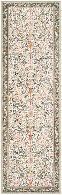 Karpetti Flurteppich Läufer in Grün, Maschinenwaschbar und Rutschfest, B/T: 60 x 180 cm - Bild 1