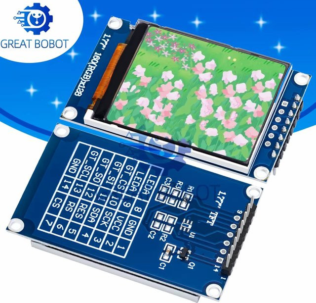 Baishundianzi 1,77 Zoll TFT-LCD-Bildschirmmodul mit 128 x 160 Auflösung und TFTSPI-Schnittstelle sowie seriellem Port - Bild 1