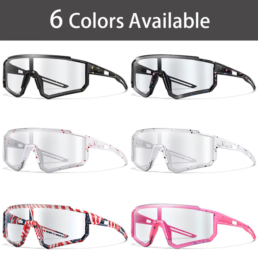 POAT Photochrome Sportsonnenbrille, Vollrand, Unisex, Kunststoff - Bild 2