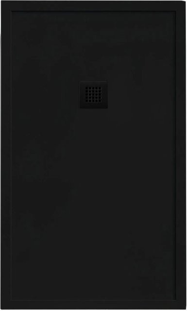 Stano Madison Plus Duschwanne aus Mineralguss, rechteckig, Schwarz, B/T: 120 x 80 cm - Bild 1