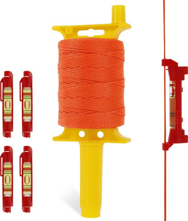 Hands DIY Hängende Wasserwaage für den Bau mit Gradienter und Mini-Horizontale für präzise String-Ebenen