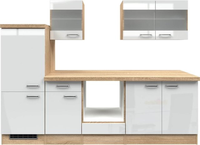 Küchenzeile Flex-Well Valero ohne Elektrogeräte L-270-2206-030 Breite: 270 cm, Höhe: 162 cm, Tiefe: 60 cm - Bild 1